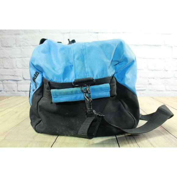 LL Bean Unisex Adventure Duffle Blue Nylon Tote Bag Rugged Water Resistant - Picture 3 of 12